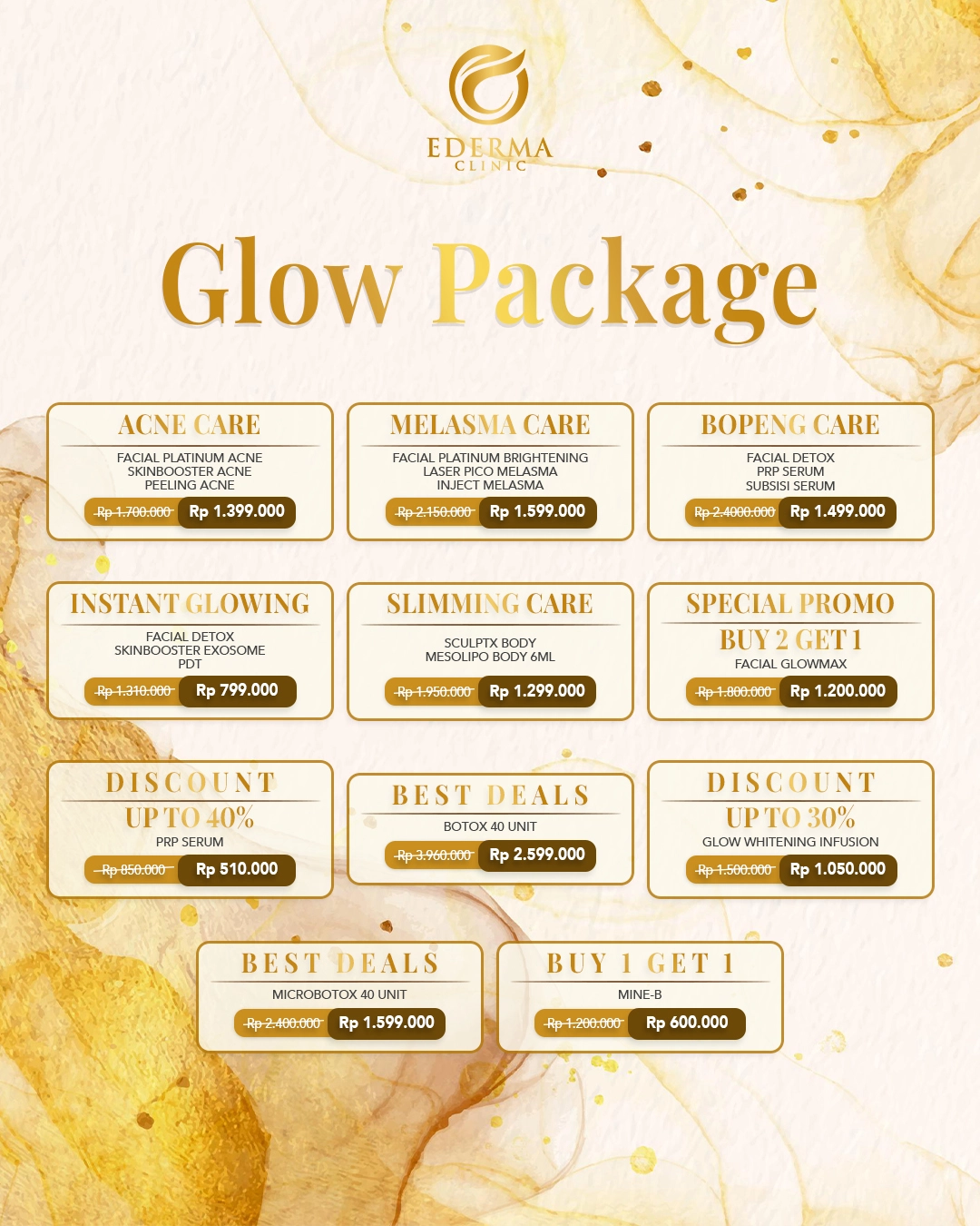 Ederma Lombok – Mid Year Glow Package